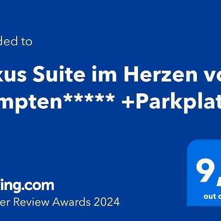 Luxus Suite Im Herzen Von Kempten***** +Parkplatz Екстер'єр фото
