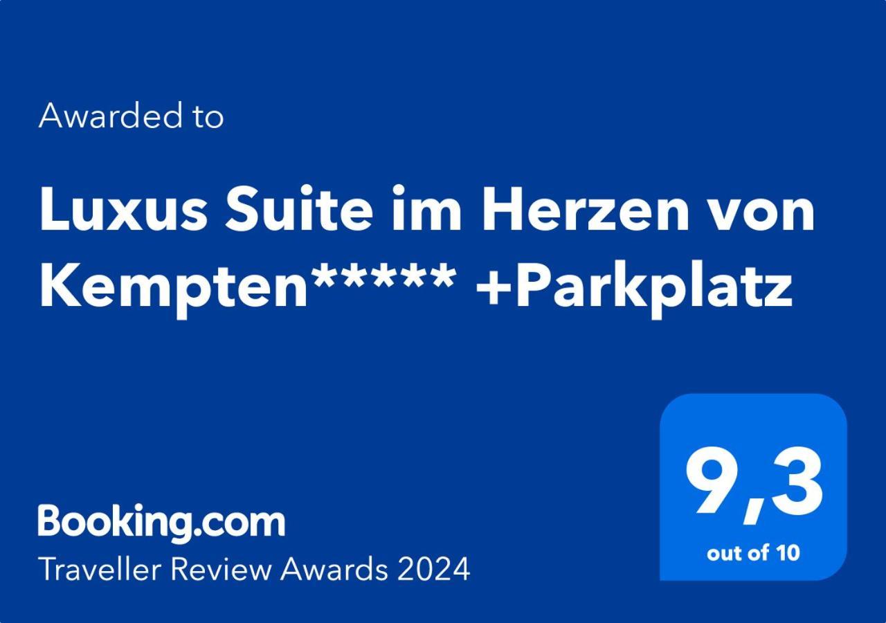 Luxus Suite Im Herzen Von Kempten***** +Parkplatz Екстер'єр фото